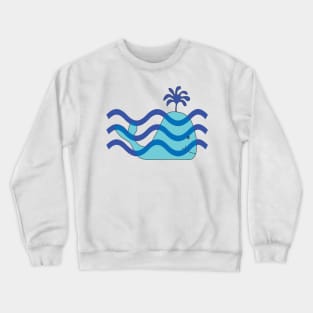 Cute Whale for Save Our Oceans Crewneck Sweatshirt